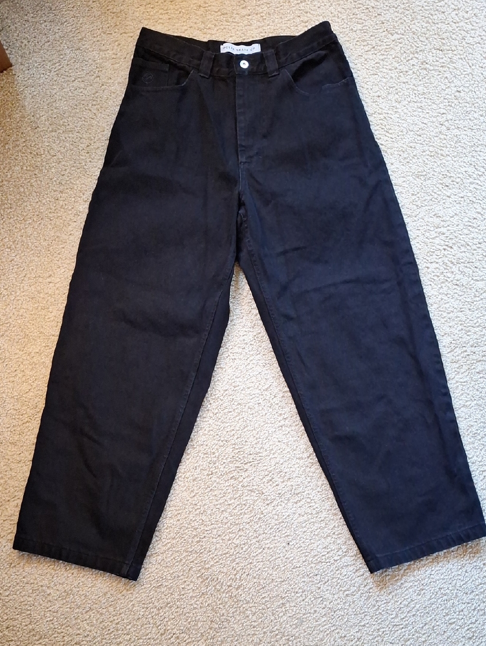 Black High-Waist Baggy Jeans